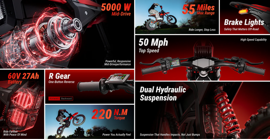 Yozma IN 10 × IN 10 Pro Electric Dirt Bike 2-Bike Set - Yozma australia
